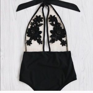 SHEIN Mesh One-Piece Swimsuit